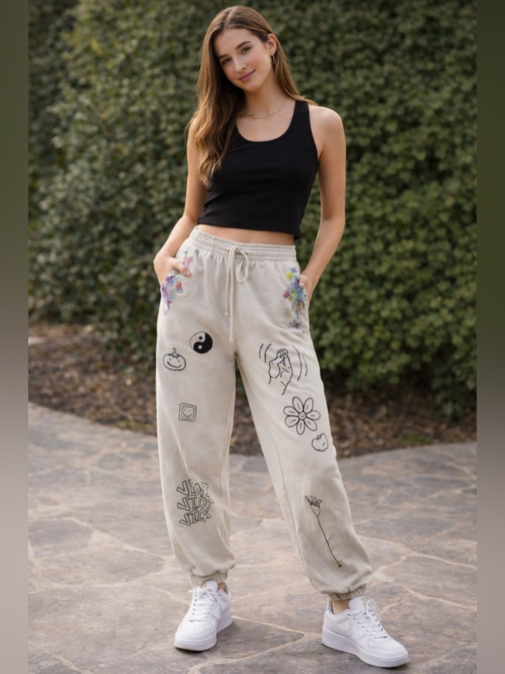 Project Paulie We Feed Each Other Sweatpants Unisex Medium Gray